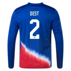 USA Copa América 2024 Dest 2 Udebanetrøje Fodboldsæt Langærmet
