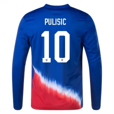 USA Copa América 2024 Pulisic 10 Udebanetrøje Fodboldsæt Langærmet
