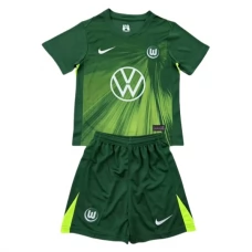 VfL Wolfsburg Børn Hjemmebanetrøje 2025-26 Fodboldsæt