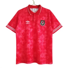 Wales Hjemmebanetrøje Retro 1990-92 Fodboldsæt