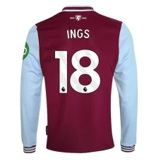 West Ham United Ings 18 Hjemmebanetrøje 2024-25 Langærmet Fodboldsæt
