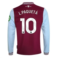 West Ham United L.Paquetá 10 Hjemmebanetrøje 2024-25 Langærmet Fodboldsæt