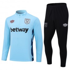 West Ham United Træningssæt 2023-24 - 1-4 Zip Blå