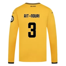 Wolverhampton Wanderers Ait-Nouri 3 Hjemmebanetrøje 2024-25 Langærmet Fodboldsæt