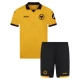 Wolverhampton Wanderers Børn Hjemmebanetrøje 2025-26 Fodboldsæt