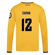 Wolverhampton Wanderers Cunha 12 Hjemmebanetrøje 2024-25 Langærmet Fodboldsæt