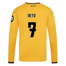 Wolverhampton Wanderers Neto 7 Hjemmebanetrøje 2024-25 Langærmet Fodboldsæt